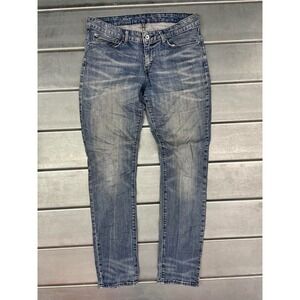 Levis Demi Curve Jeans Womens 32X33  Blue Medium Wash Denim Skinny‎ Whiskered